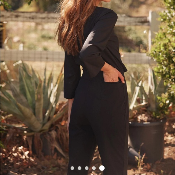 ADAY Black Cropped Jumpsuit - Picture 4 of 8